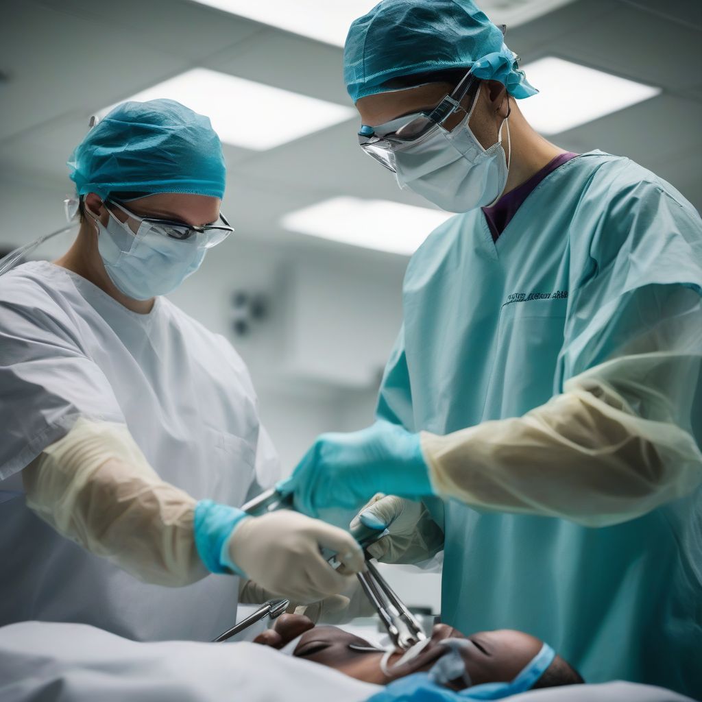 Surgical Technologist Assisting in Surgery